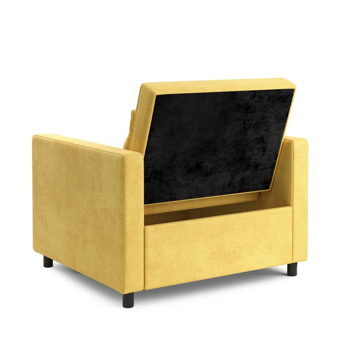 Sessel mit Schlaffunktion LINO gelb