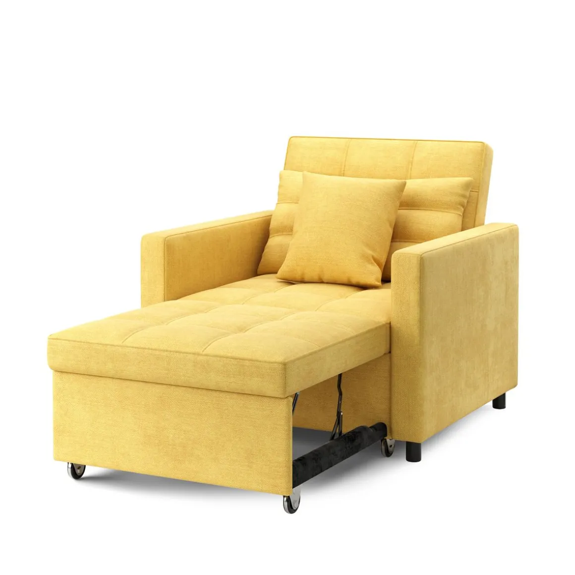 Sessel mit Schlaffunktion LINO gelb