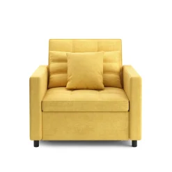 Sessel mit Schlaffunktion LINO gelb