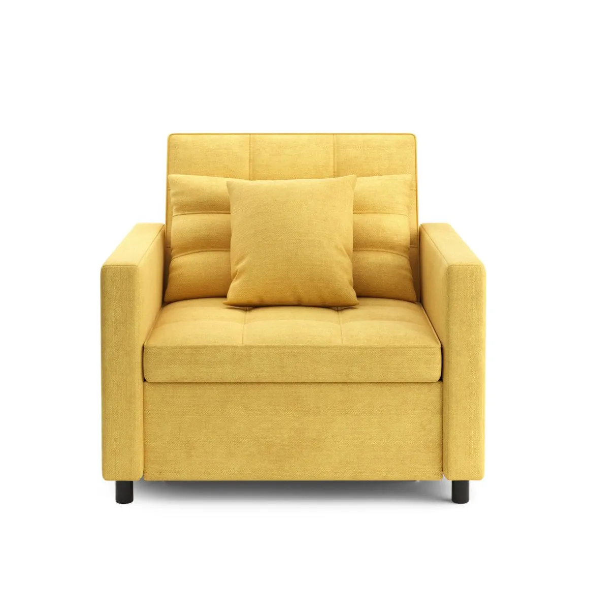 Sessel mit Schlaffunktion LINO gelb