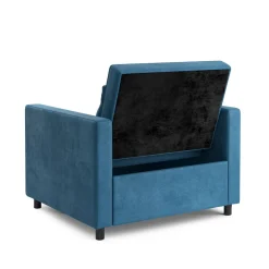 Sessel mit Schlaffunktion LINO blau