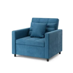 Sessel mit Schlaffunktion LINO blau