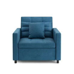 Sessel mit Schlaffunktion LINO blau