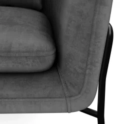 Sessel Samt CINDY anthrazit