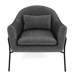 Sessel Samt CINDY anthrazit