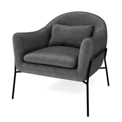 Sessel Samt CINDY anthrazit