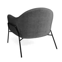 Sessel Samt CINDY anthrazit