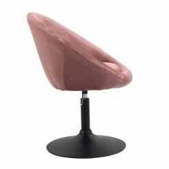 Sessel Samt KEIF drehbar altrosa