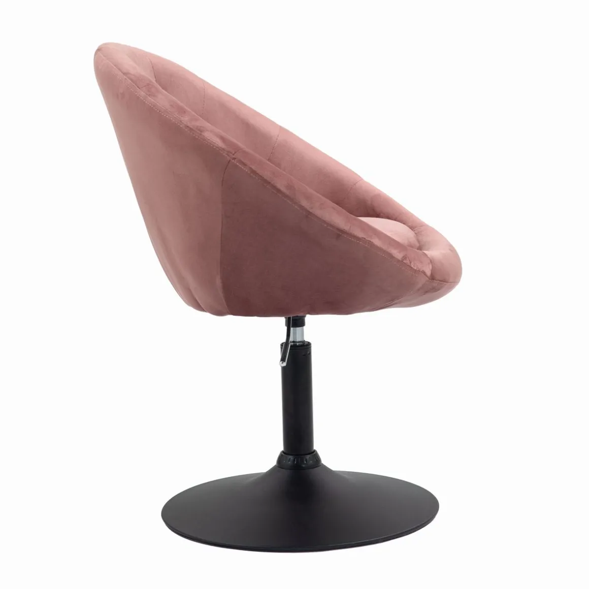 Sessel Samt KEIF drehbar altrosa