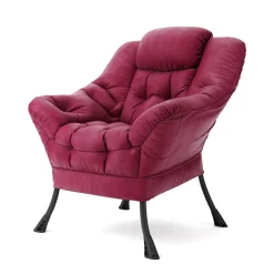 Sessel Samt SARY bordeaux