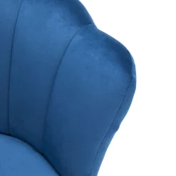 Sessel Samt SHELLY blau/schwarz | GONSER.CH
