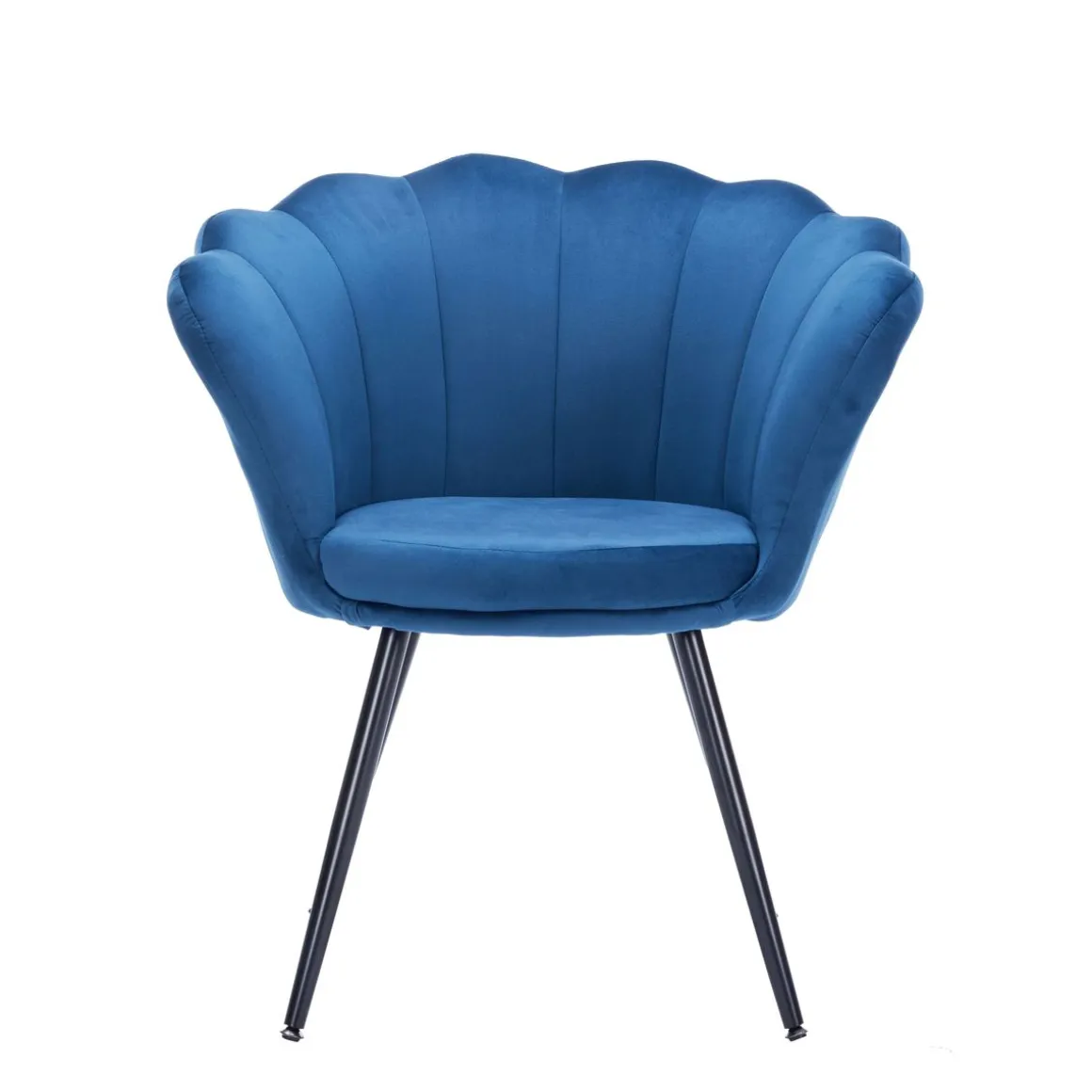 Sessel Samt SHELLY blau/schwarz | GONSER.CH