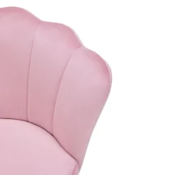 Sessel Samt SHELLY pink/gold