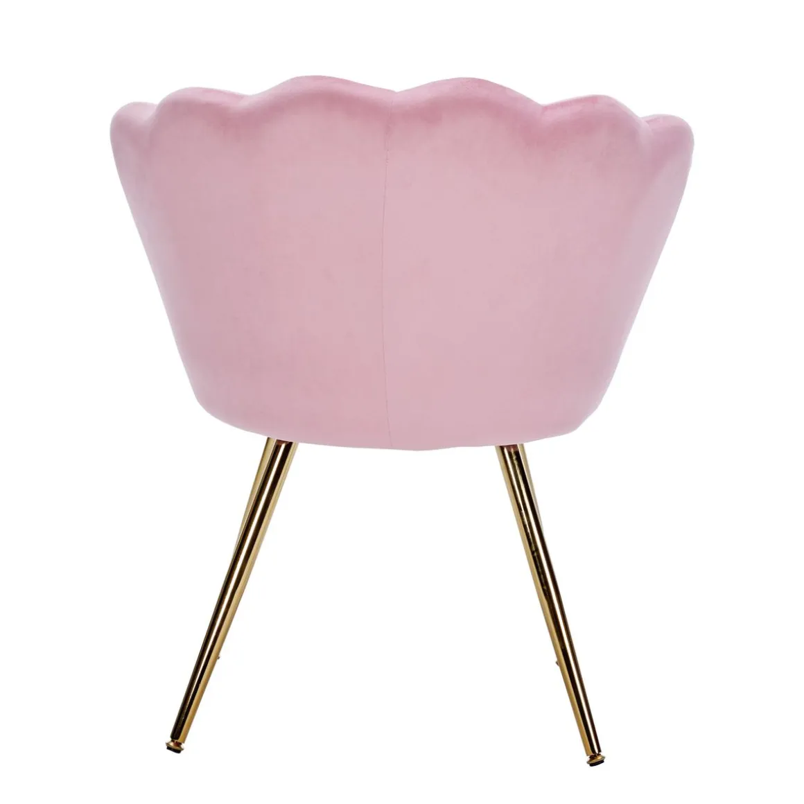 Sessel Samt SHELLY pink/gold