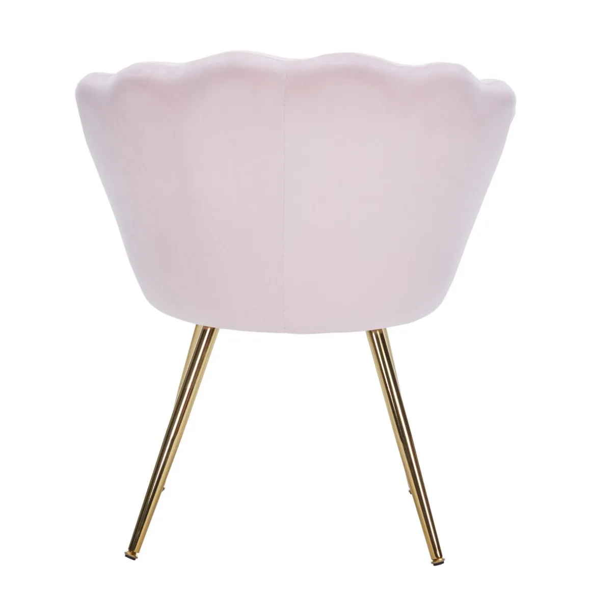 Sessel Samt SHELLY rosa/gold