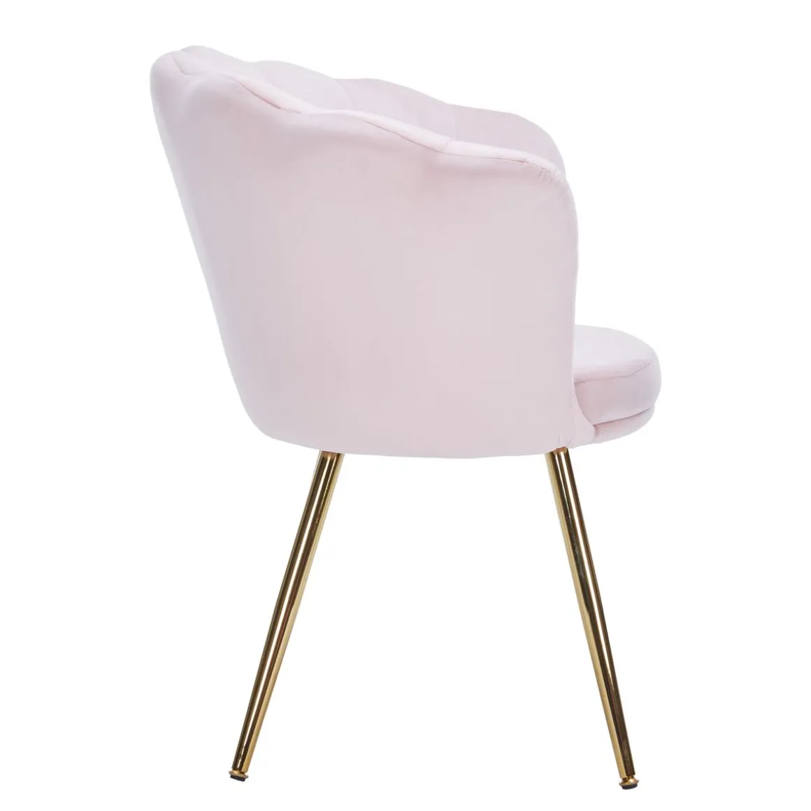 Sessel Samt SHELLY rosa/gold