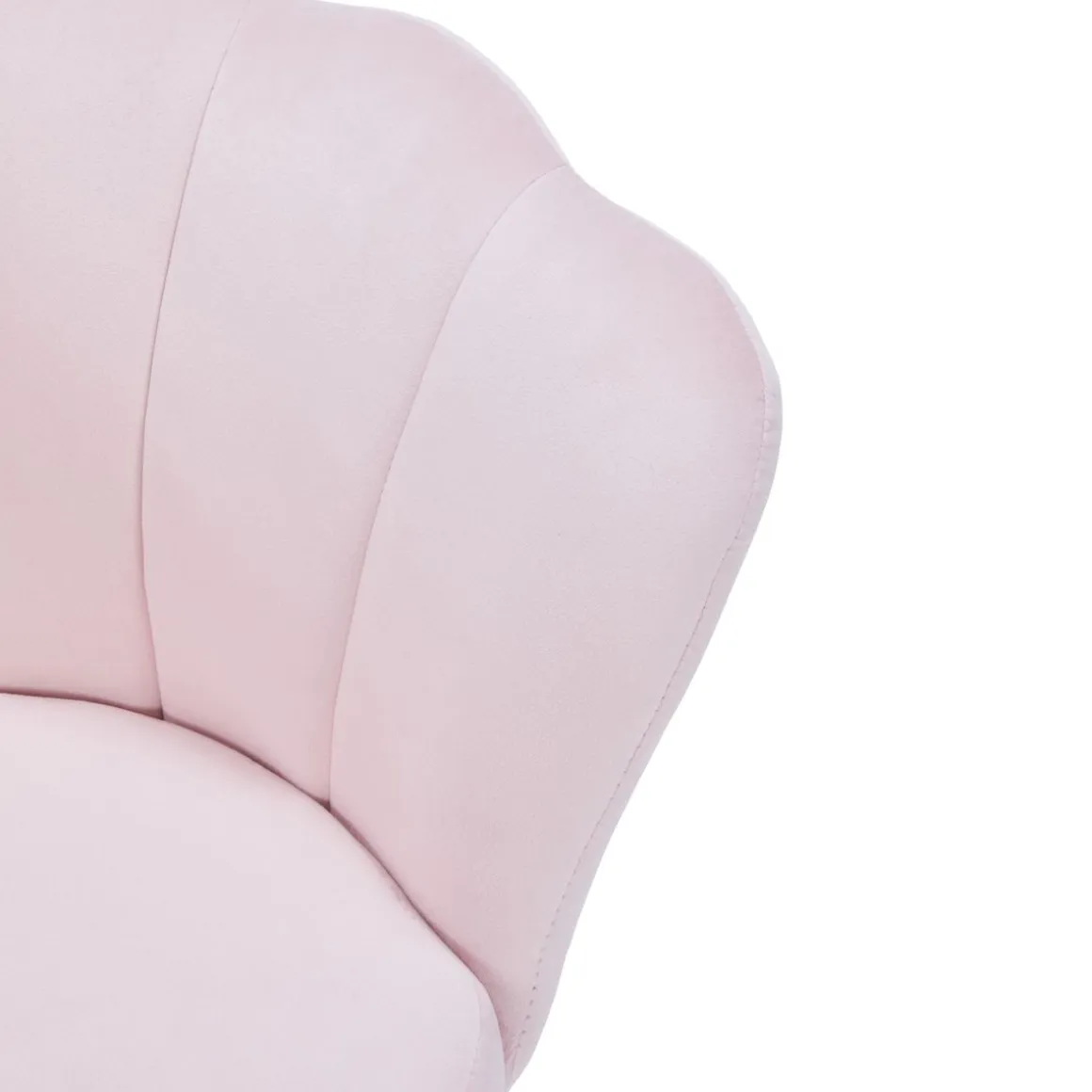 Sessel Samt SHELLY rosa/gold