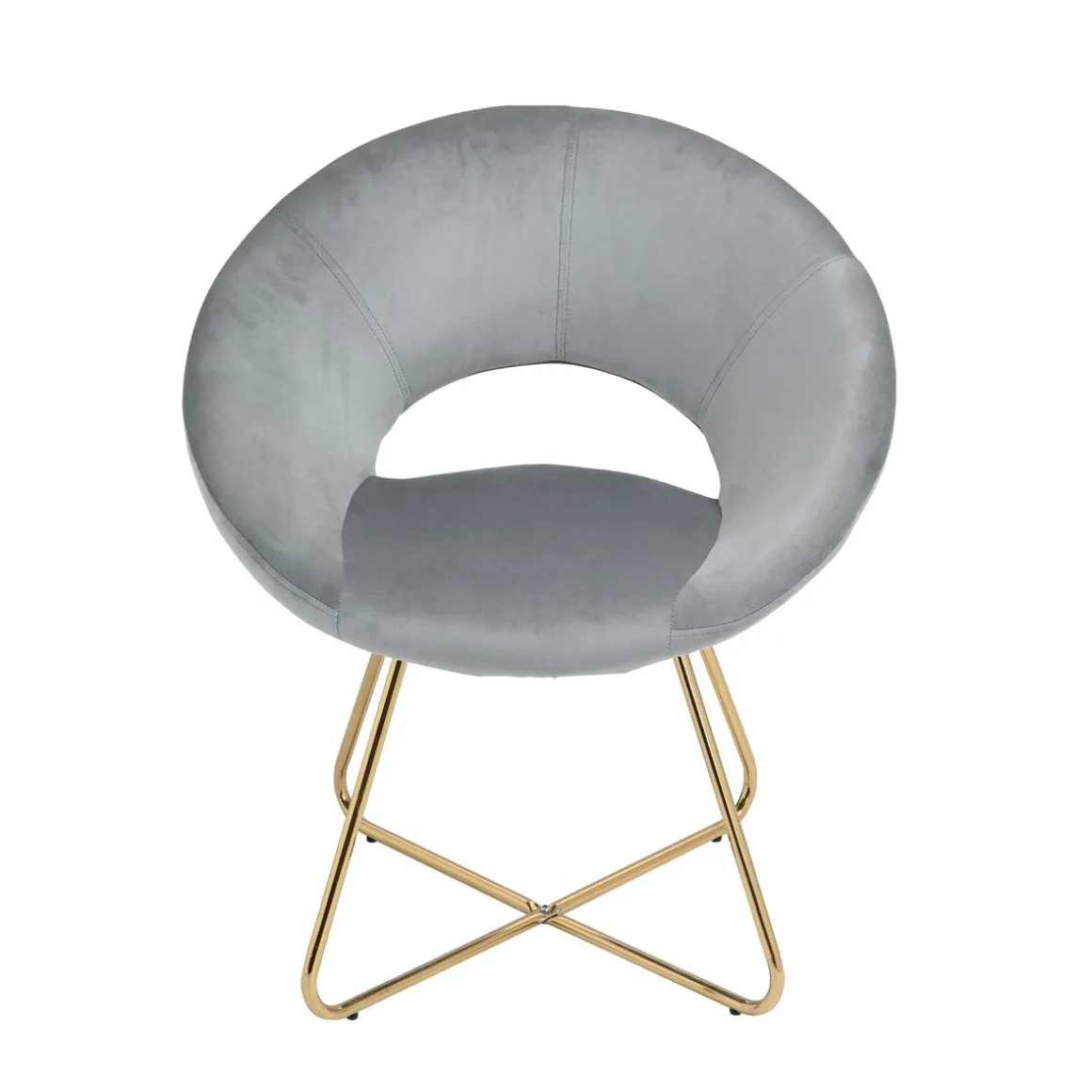 Sessel Samt VALS grau