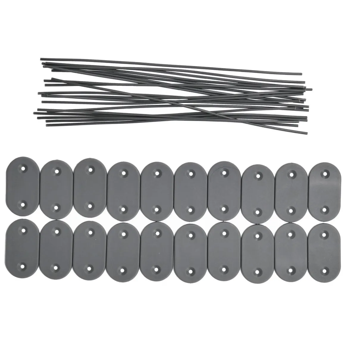 Sichtschutzmatte PVC Befestigungs-Kit 100 Stk. anthrazit