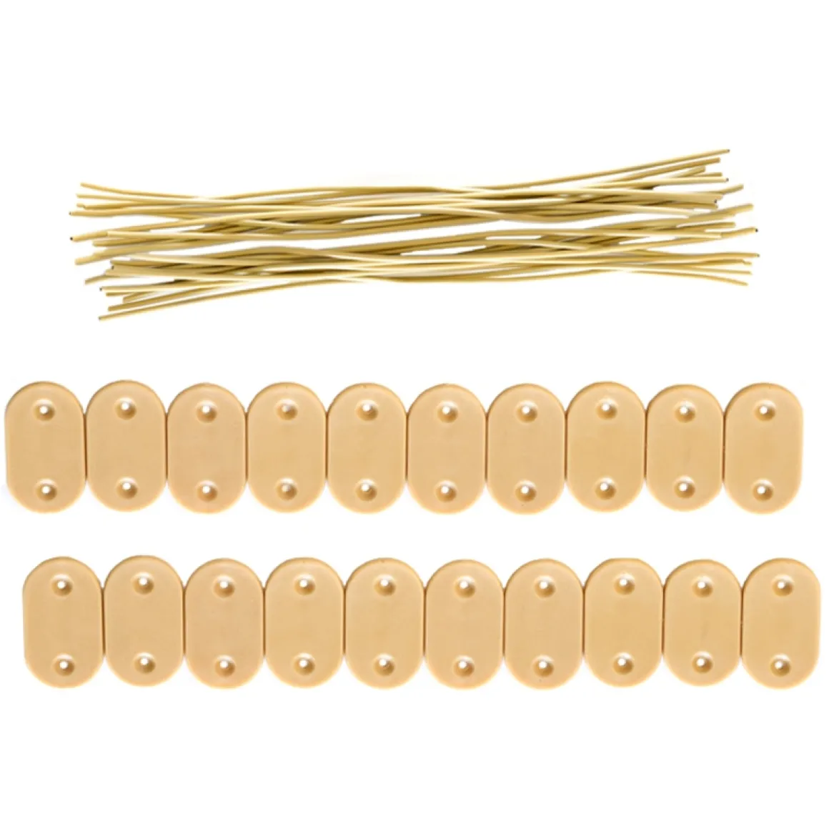 Sichtschutzmatte PVC Befestigungs-Kit 100 Stk. Bambusoptik
