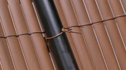 Sichtschutzmatte PVC Befestigungs-Kit 100 Stk. braun