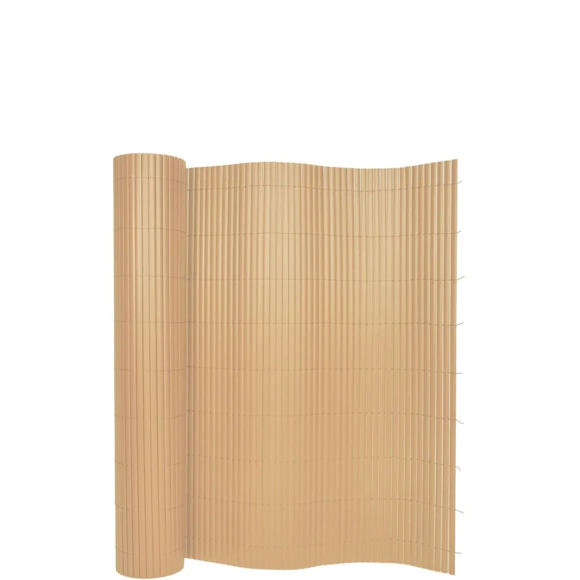 Sichtschutzmatte PVC 500 x 100 cm Bambusoptik