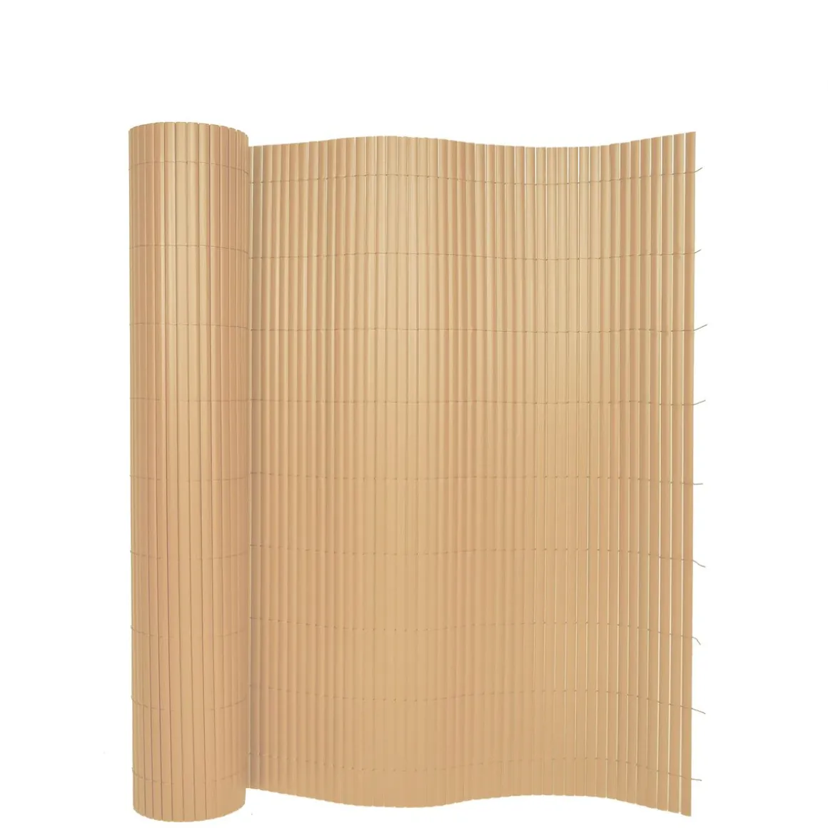 Sichtschutzmatte PVC 500 x 160 cm Bambusoptik