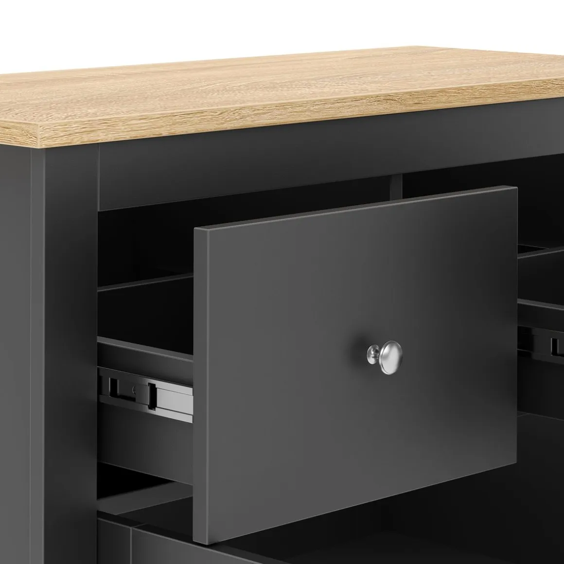 Sideboard ARLES 79 x 35 x 80 cm anthrazit