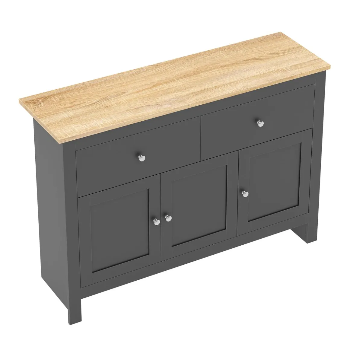 Sideboard ARLES 117 x 35 x 82 cm anthrazit