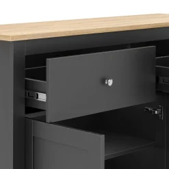 Sideboard ARLES 117 x 35 x 82 cm anthrazit