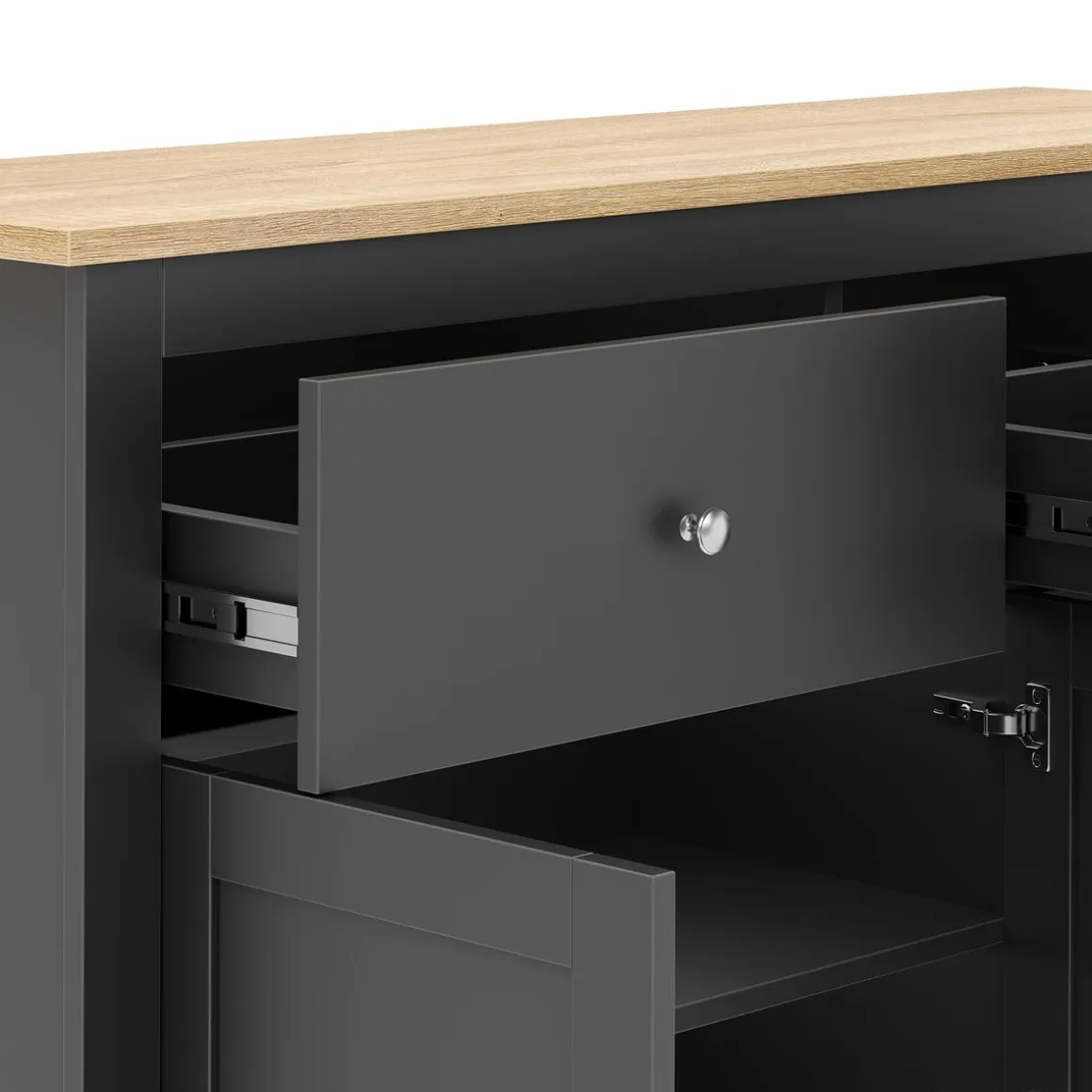 Sideboard ARLES 117 x 35 x 82 cm anthrazit