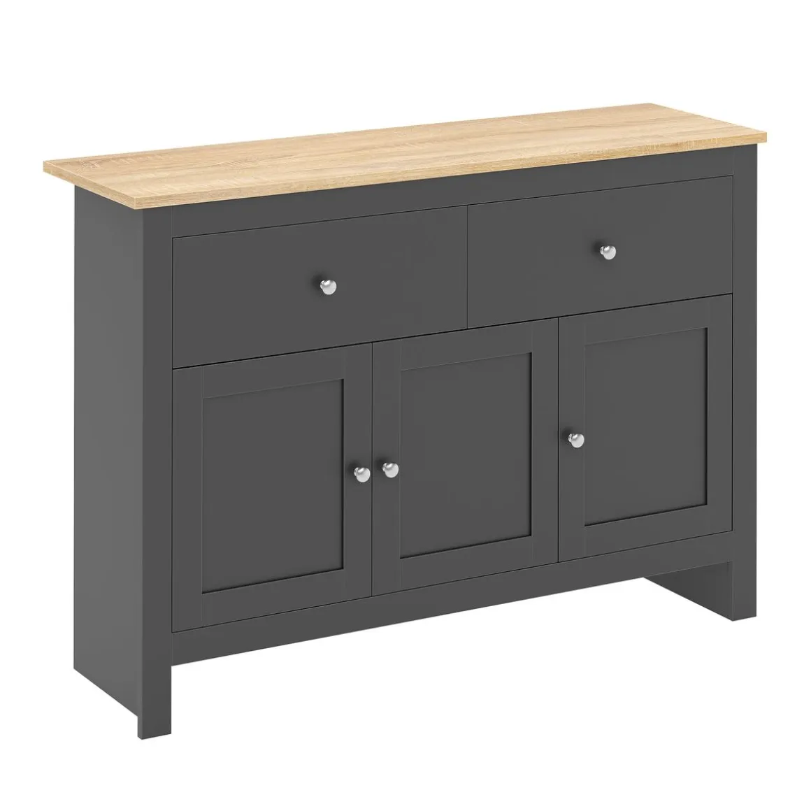 Sideboard ARLES 117 x 35 x 82 cm anthrazit