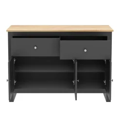 Sideboard ARLES 117 x 35 x 82 cm anthrazit