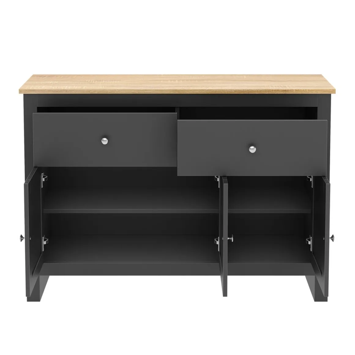 Sideboard ARLES 117 x 35 x 82 cm anthrazit