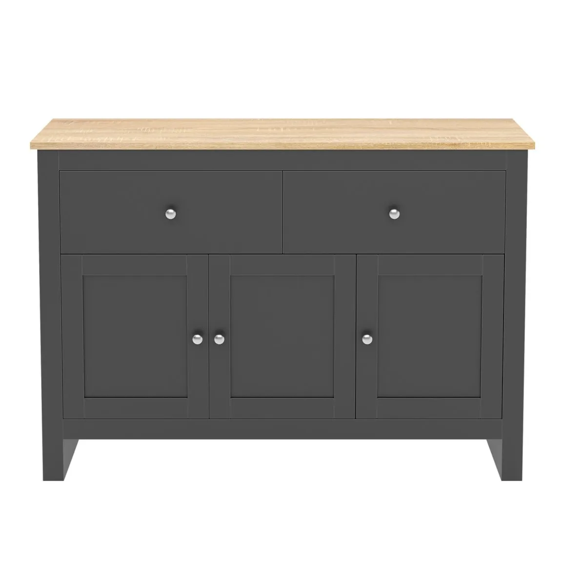 Sideboard ARLES 117 x 35 x 82 cm anthrazit