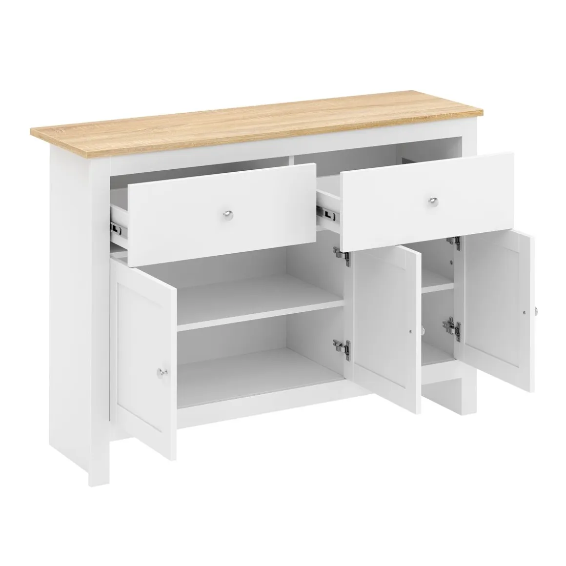 Sideboard ARLES 117 x 35 x 82 cm weiss