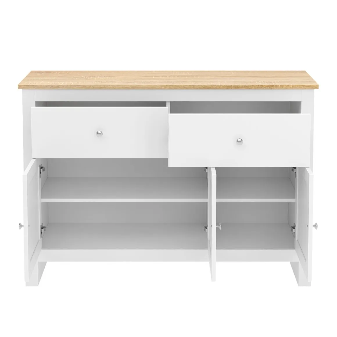 Sideboard ARLES 117 x 35 x 82 cm weiss