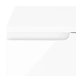 Sideboard AVILA 4 Schubladen und 1 Tür 100 x 80 cm Hochglanz weiss
