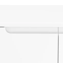Sideboard AVILA 2 Türen 100 x 80 cm Hochglanz weiss