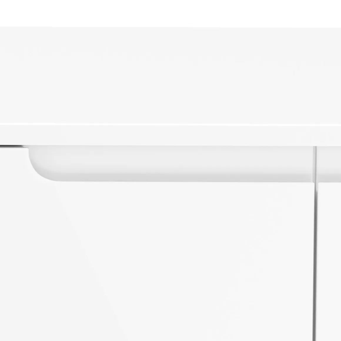 Sideboard AVILA 2 Türen 100 x 80 cm Hochglanz weiss