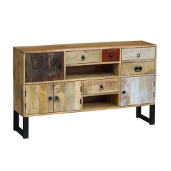 Sideboard Holz Vintage REMI 140 x 80 cm