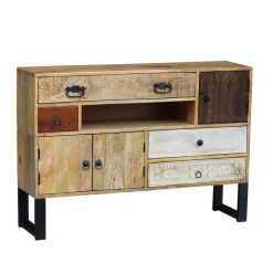 Sideboard Holz Vintage REMI 115 x 80 cm