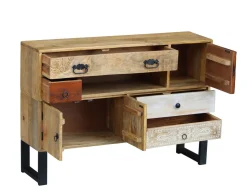 Sideboard Holz Vintage REMI 115 x 80 cm