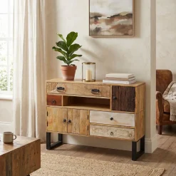Sideboard Holz Vintage REMI 115 x 80 cm