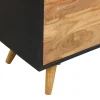 Sideboard JARIK 90 x 83 cm schwarz/braun