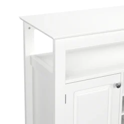 Sideboard LAVEA mit Weinregal 116 x 82 cm weiss