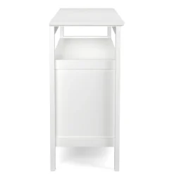 Sideboard LAVEA mit Weinregal 116 x 82 cm weiss