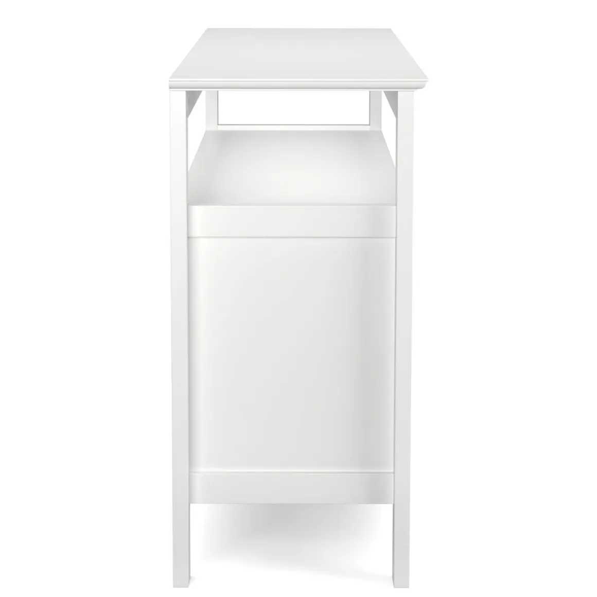 Sideboard LAVEA mit Weinregal 116 x 82 cm weiss
