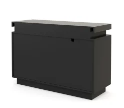 Sideboard LED GIANNI 110 x 76 cm schwarz
