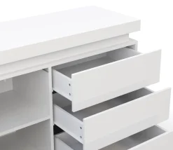 Sideboard LED GIANNI 110 x 75 cm weiss